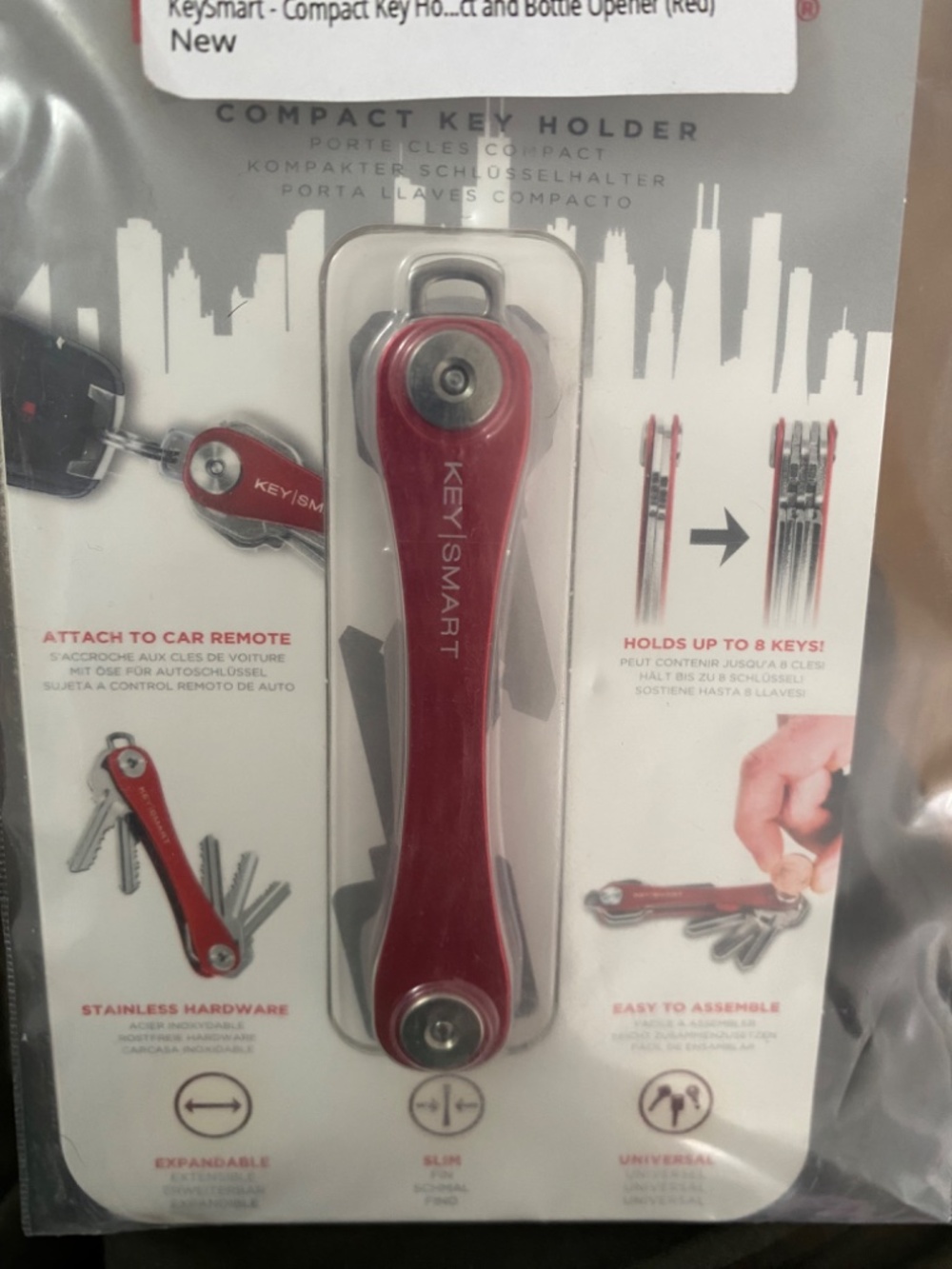 KeySmart Red Compact Key Organizer & Accessory Bundle - Picture 6 of 12